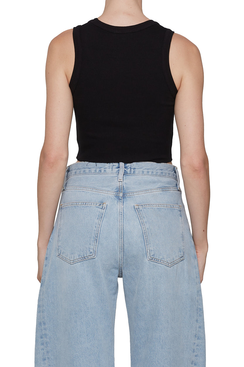 Agolde - Cropped Poppy Tank - Black