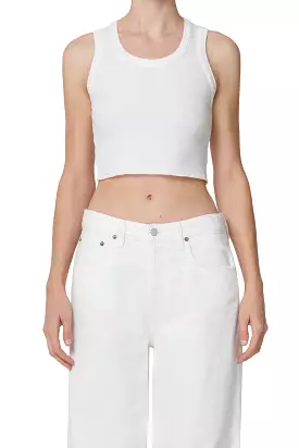 Agolde - Cropped Poppy Tank - White