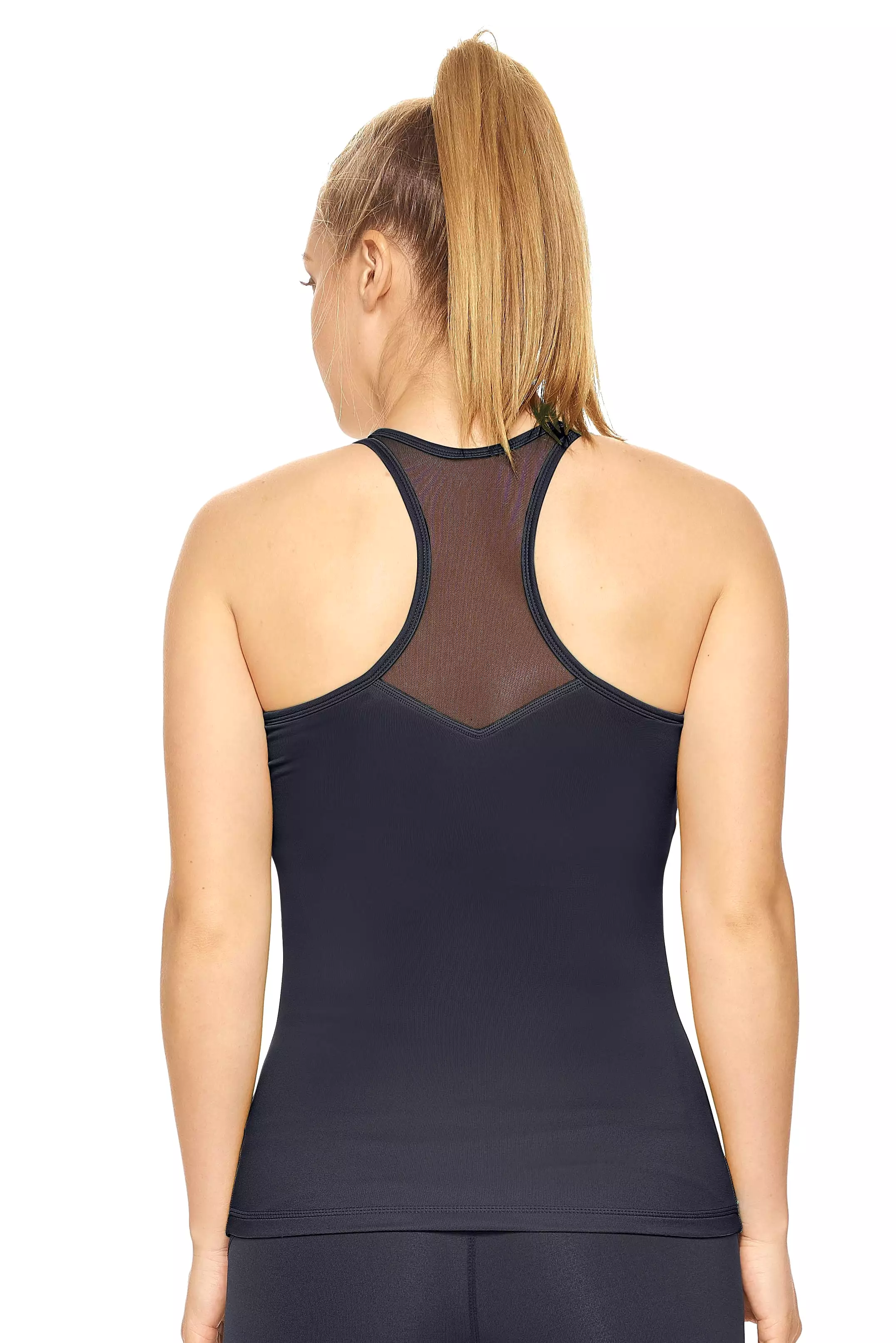 Airstretch Mesh Panel Racerback Tank