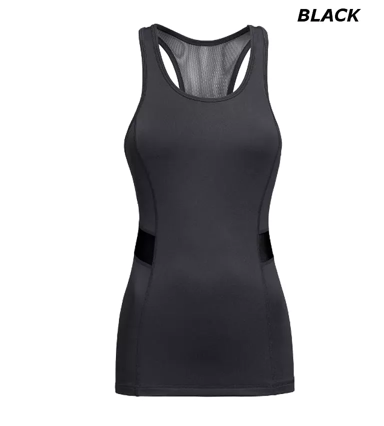 Airstretch Mesh Panel Racerback Tank