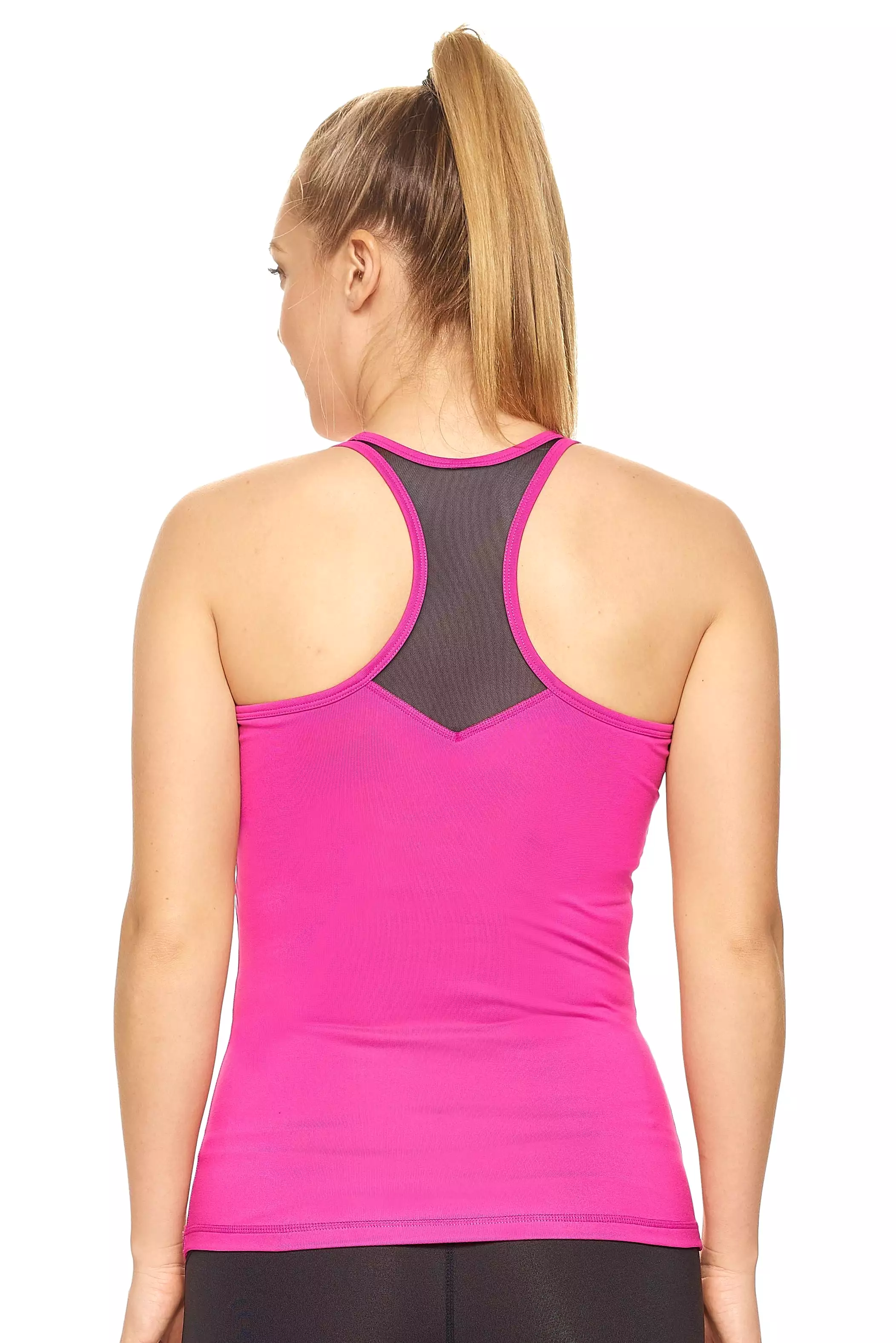 Airstretch Mesh Panel Racerback Tank