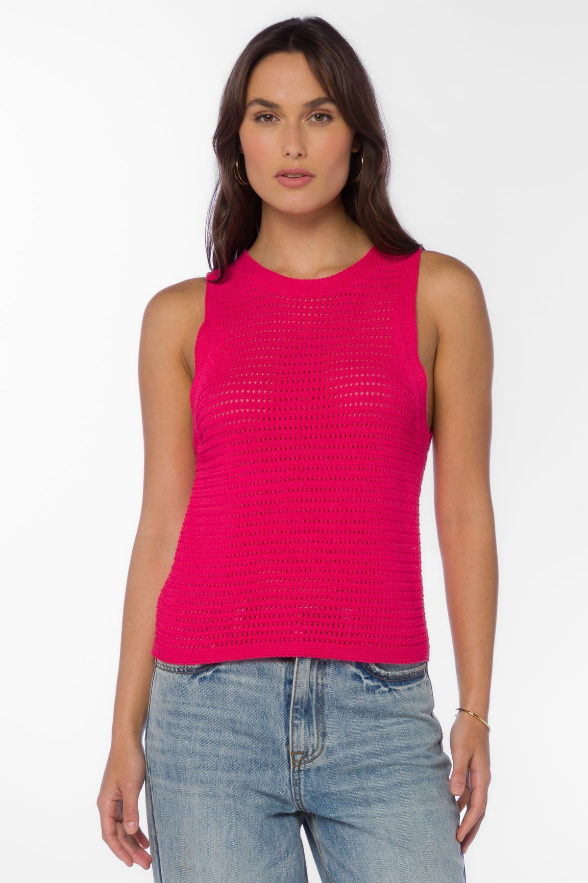 Alora Pink Knit Tank