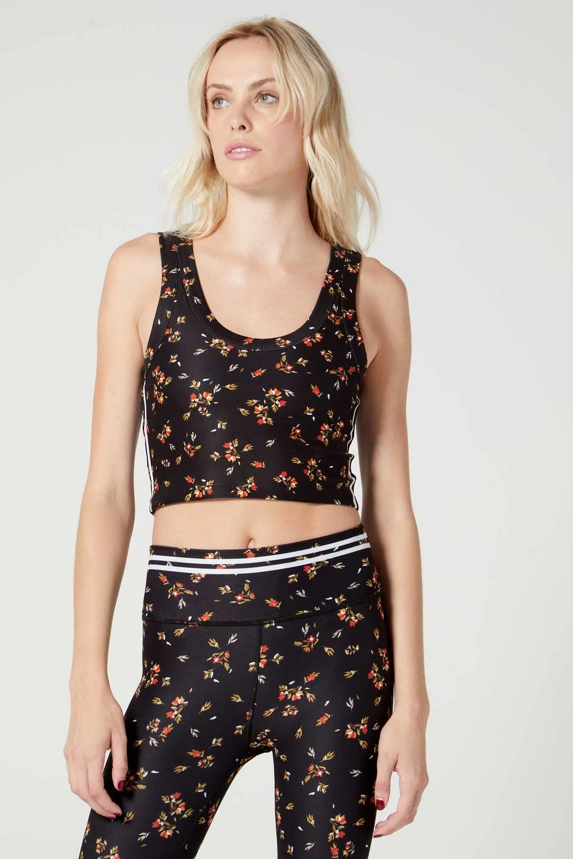 Anna Cropped Tank Foxy Floral