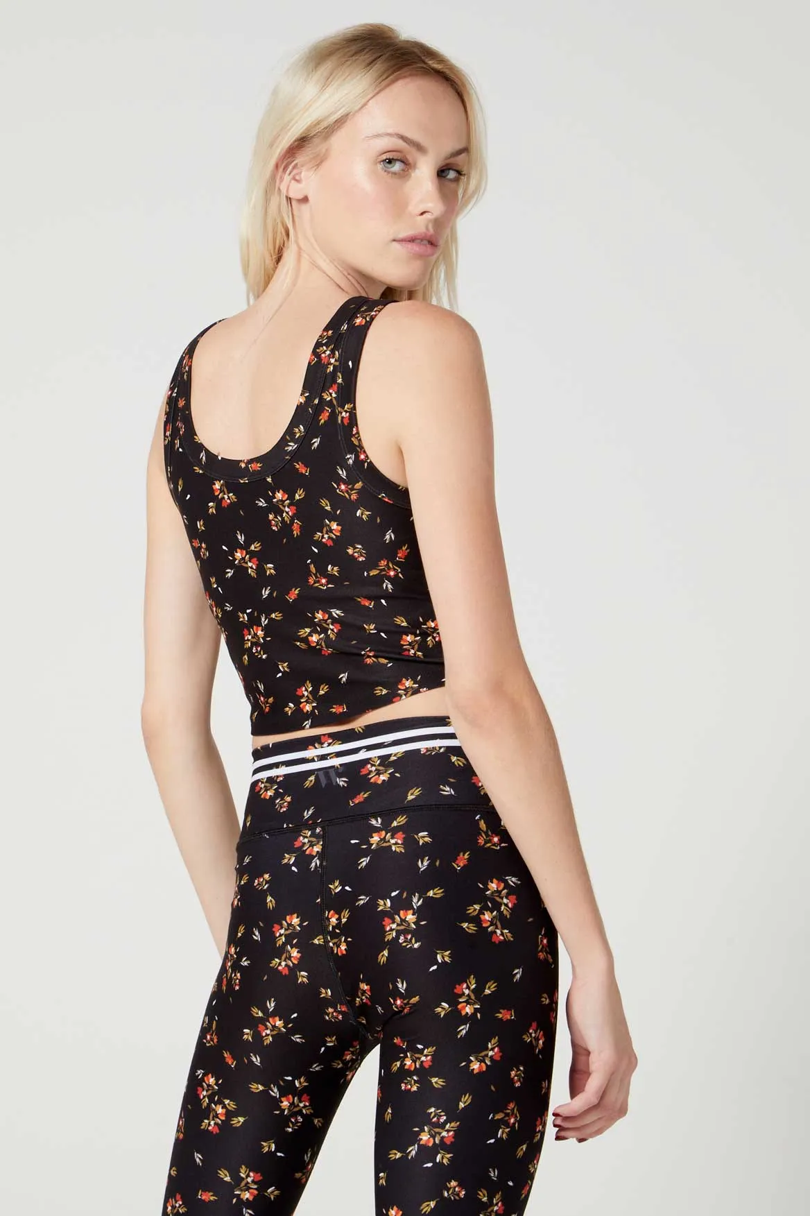 Anna Cropped Tank Foxy Floral