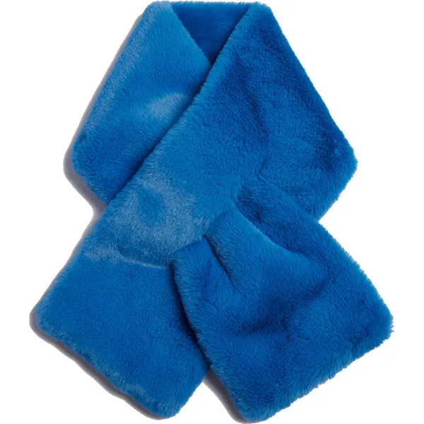 Apparis Bambi Kids Azure Blue Faux Fur Scarf