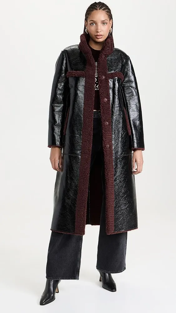 Apparis   Tilly Patent Reversible Coat 