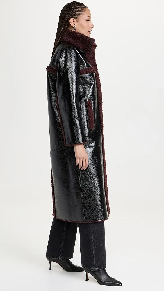 Apparis   Tilly Patent Reversible Coat 