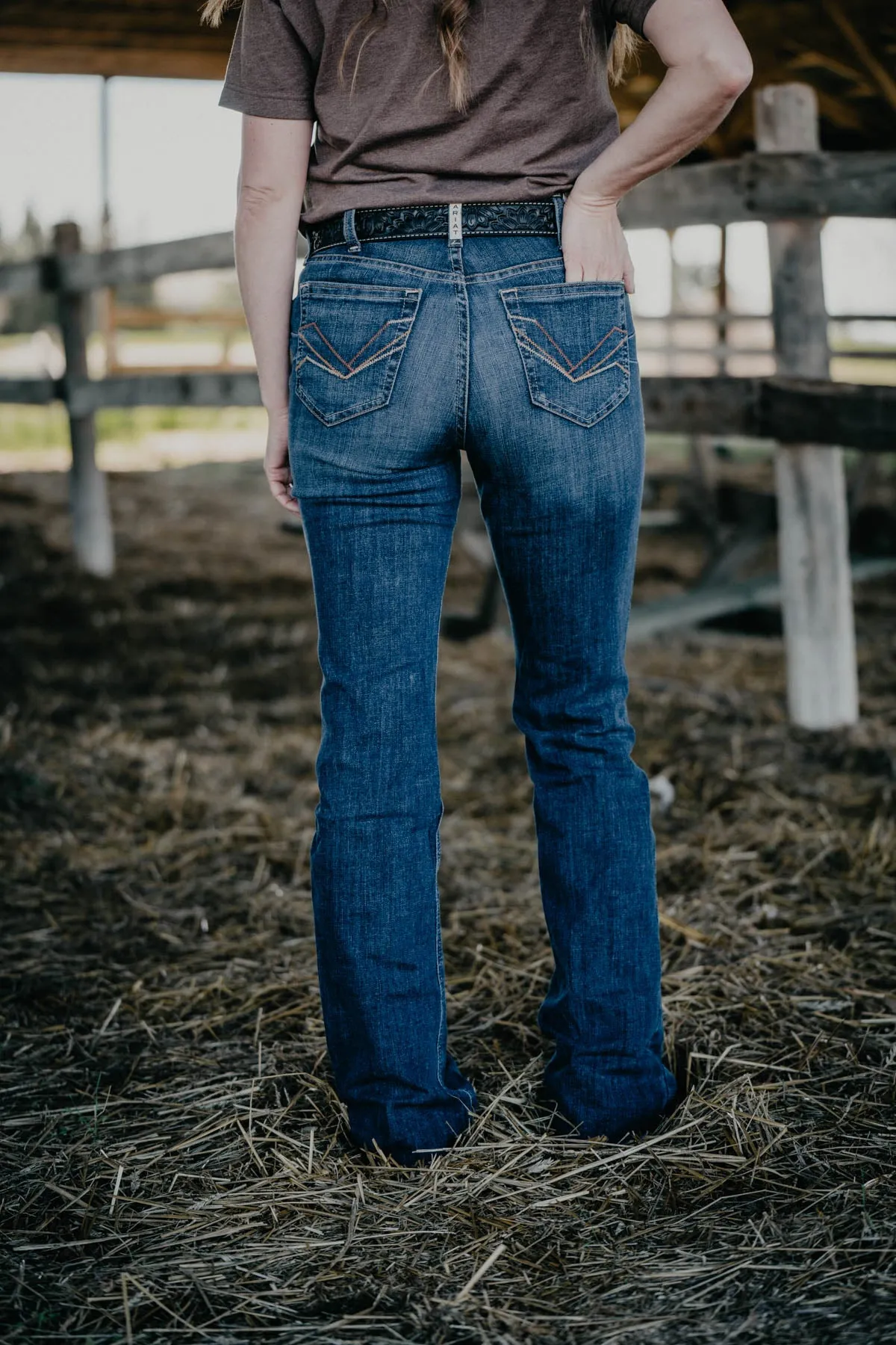 'Arkansas' High Rise Bootcut Jean by Ariat (Sizes 25-34)