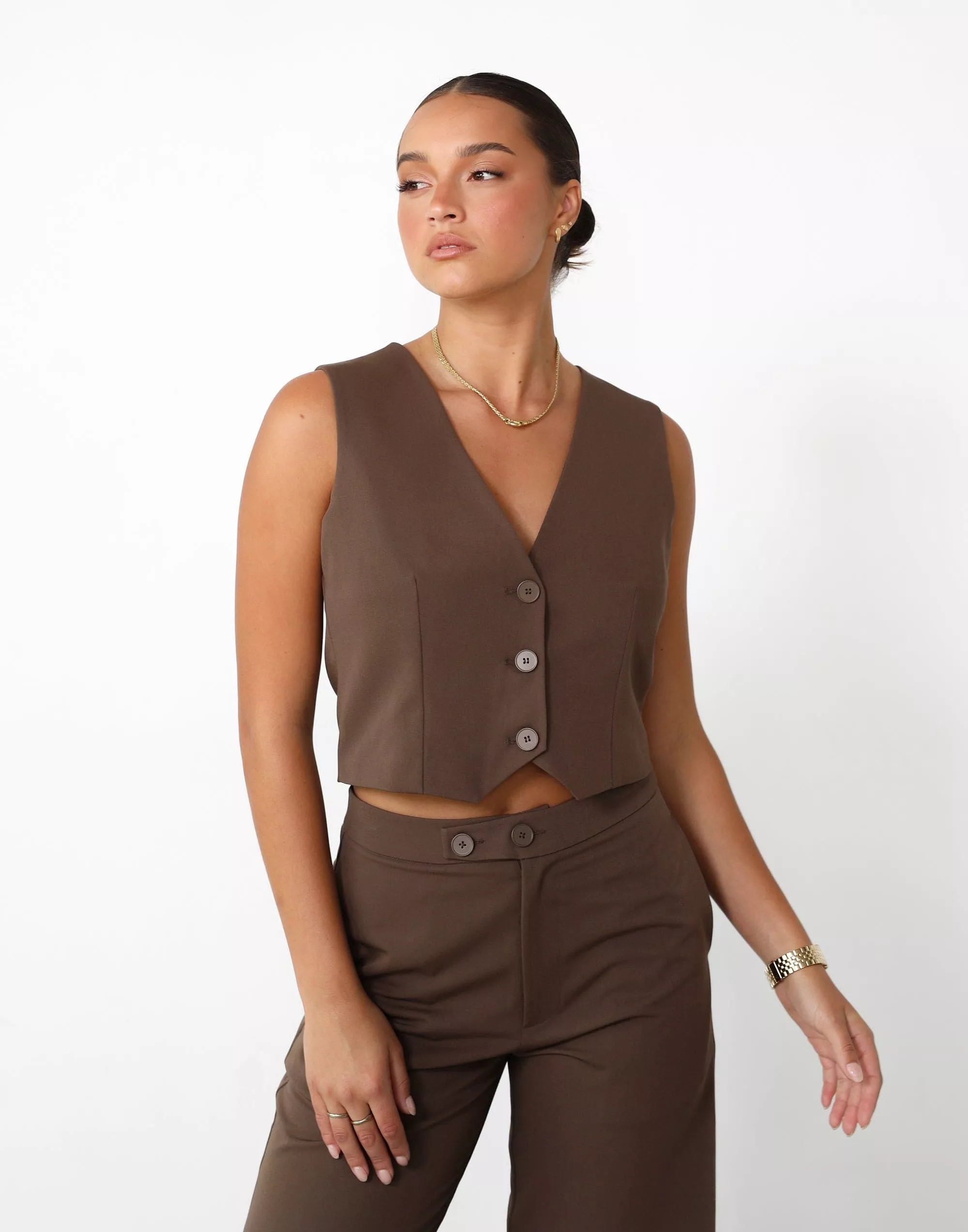 Astylar Vest Top (Coffee)