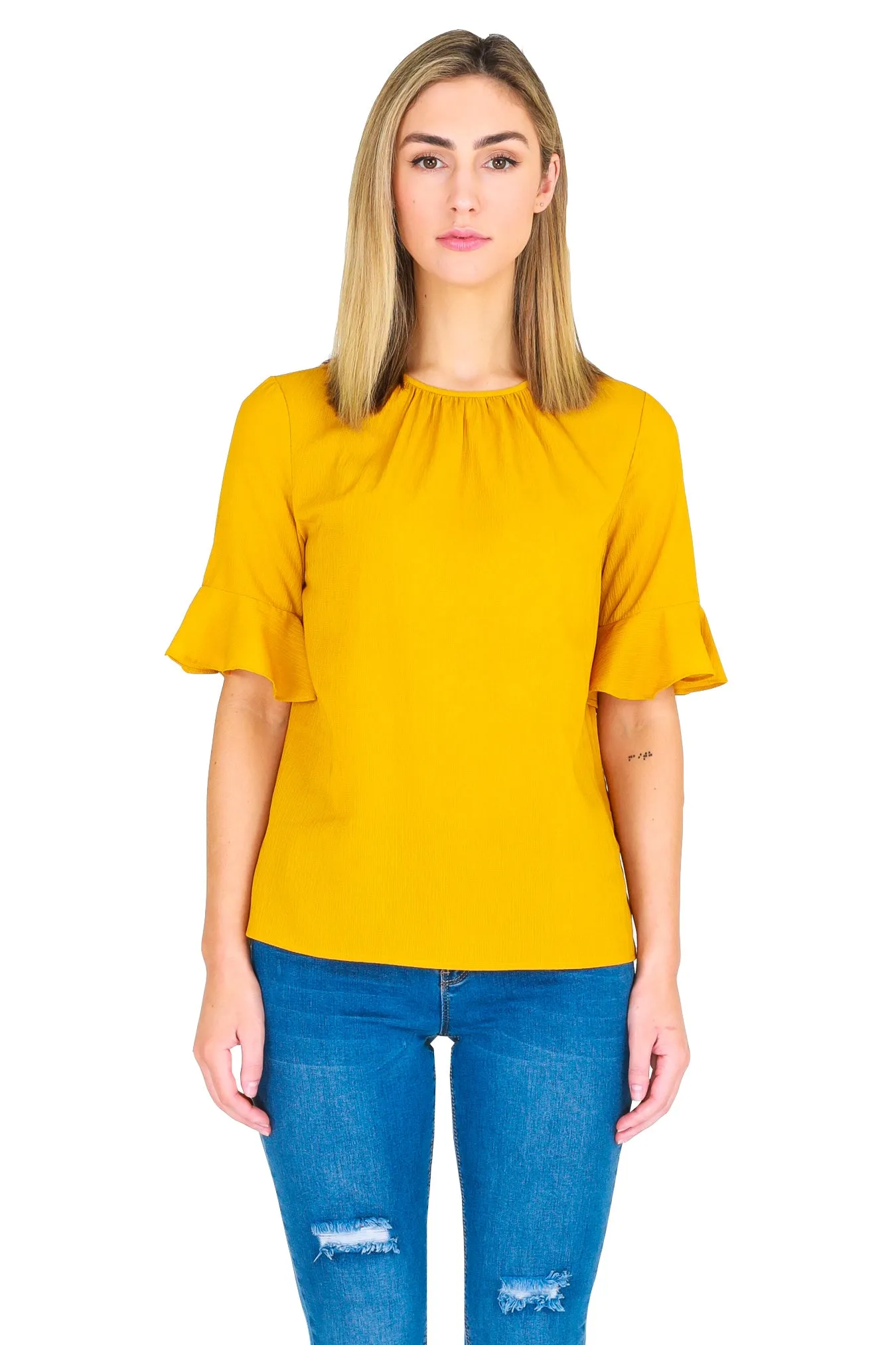 Bell Blouse - Mustard