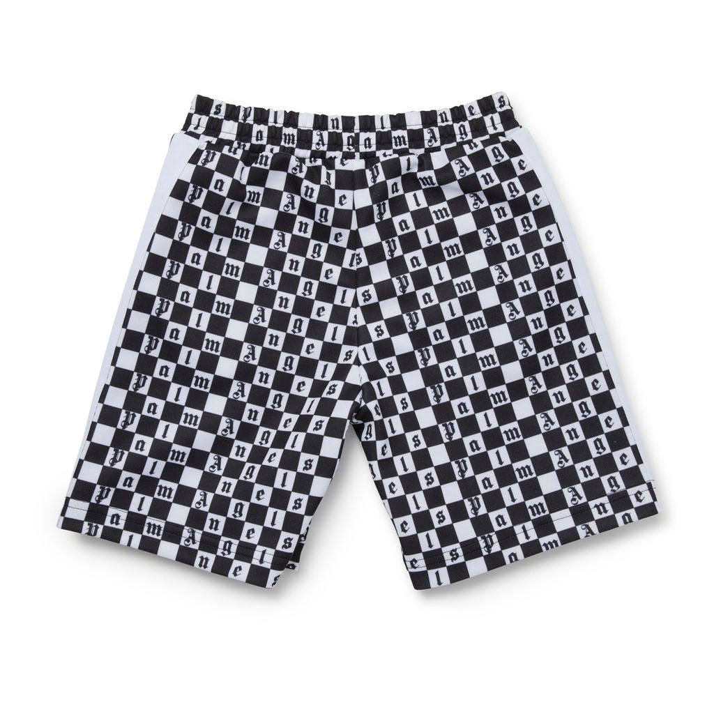 Black & White Checkerboard Print Shorts