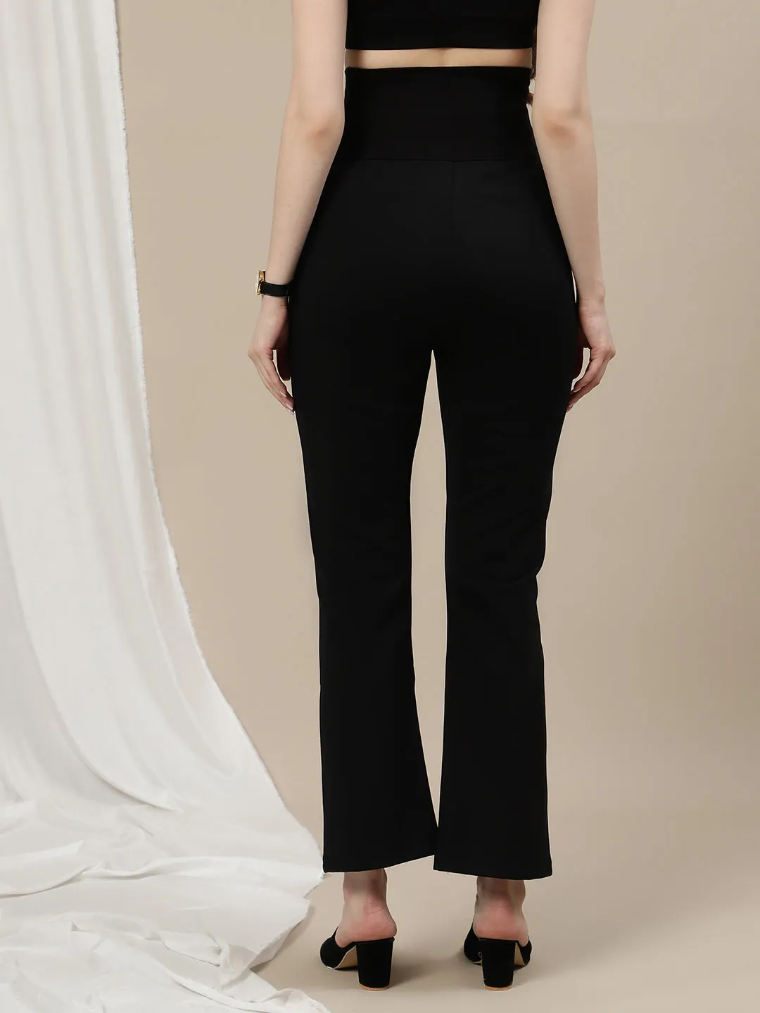 Black Maternity Bootcut Pants