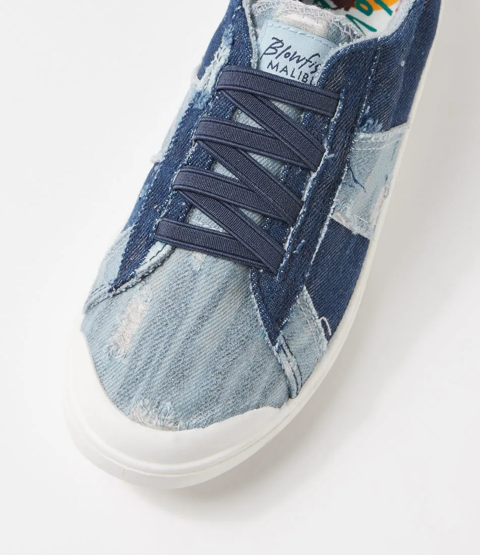 BLOWFISH Vex Indigo Multi Fabric Sneakers