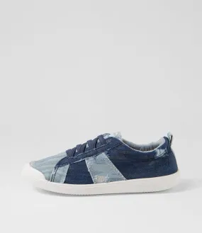 BLOWFISH Vex Indigo Multi Fabric Sneakers