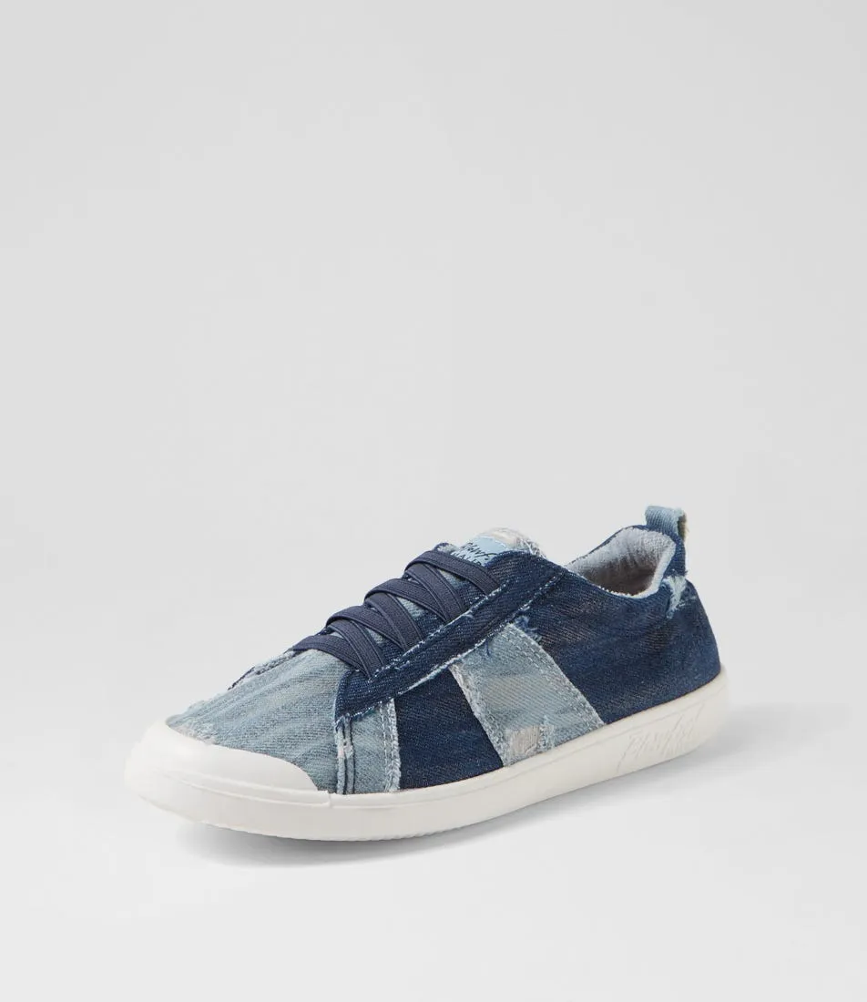 BLOWFISH Vex Indigo Multi Fabric Sneakers