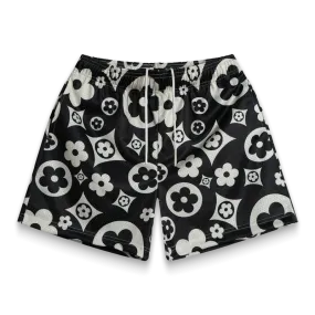 Bravest Studios Flower Black Cream Shorts