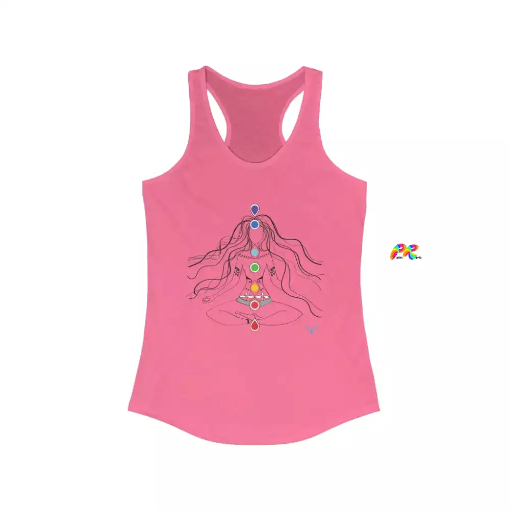 Chakras and Om Women's Ideal Racerback Tank