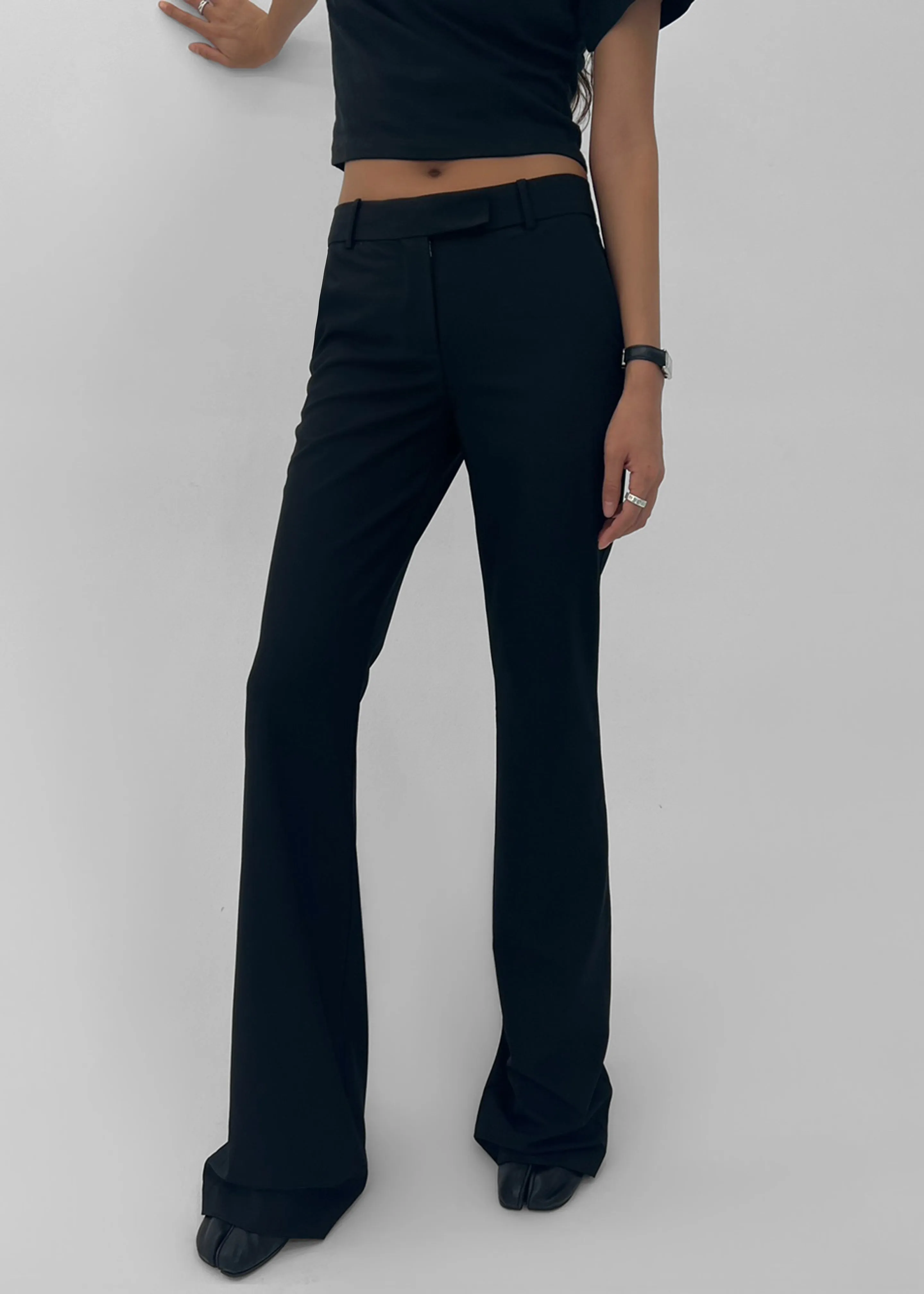 Charley Bootcut Pants - Black