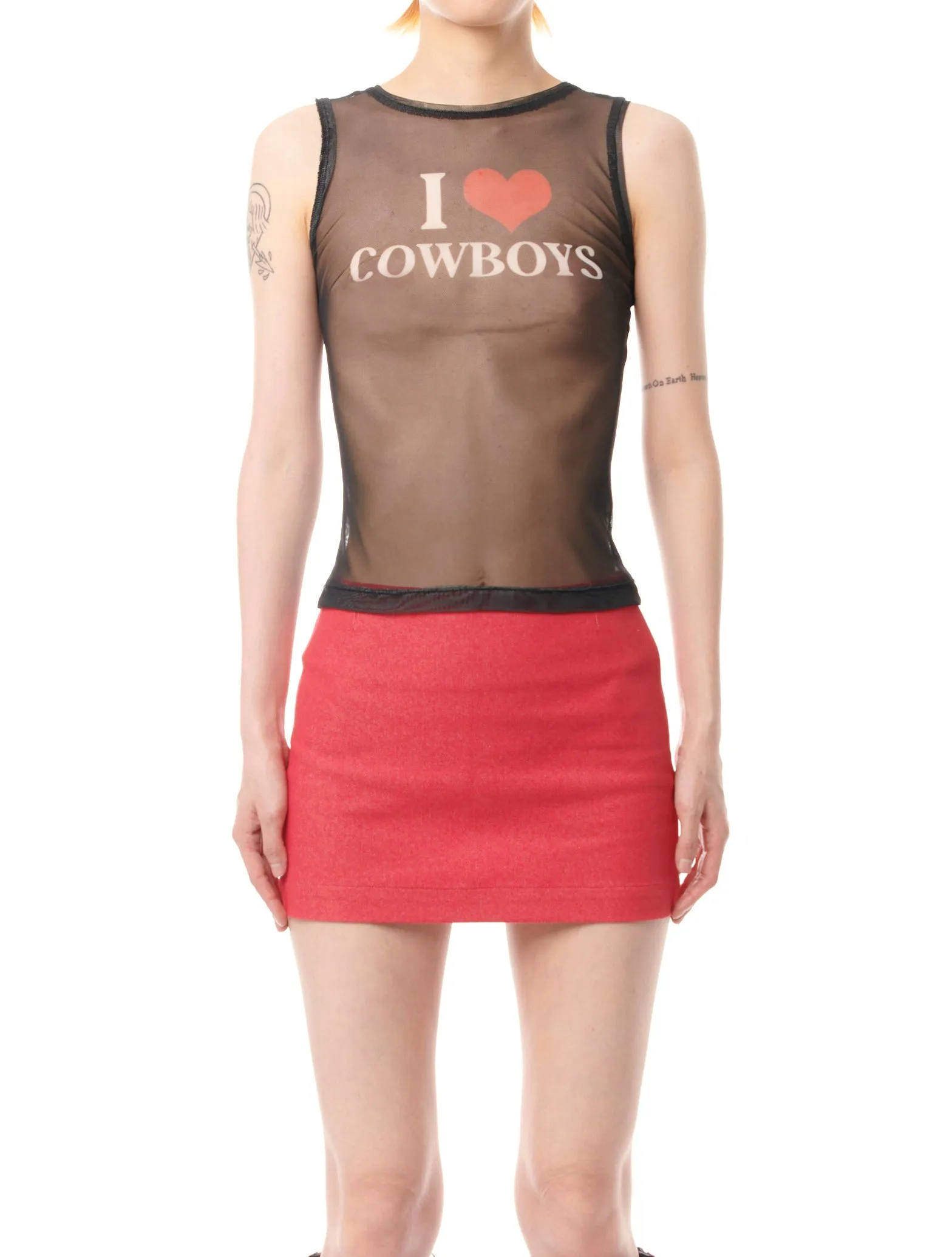 Cowboys of Habit I Love Cowboys Mesh Tank Top