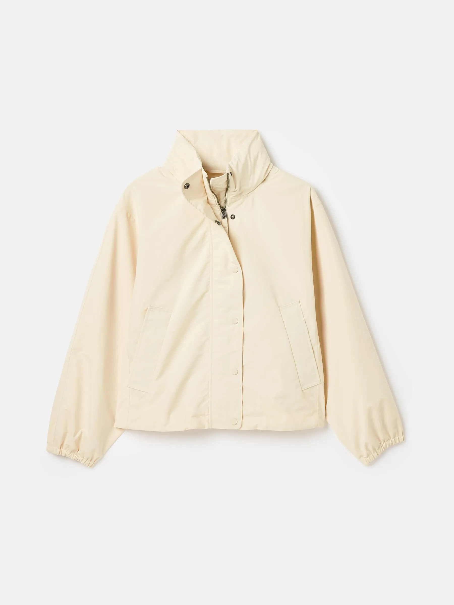 Cream Waterproof Windbreaker Jacket