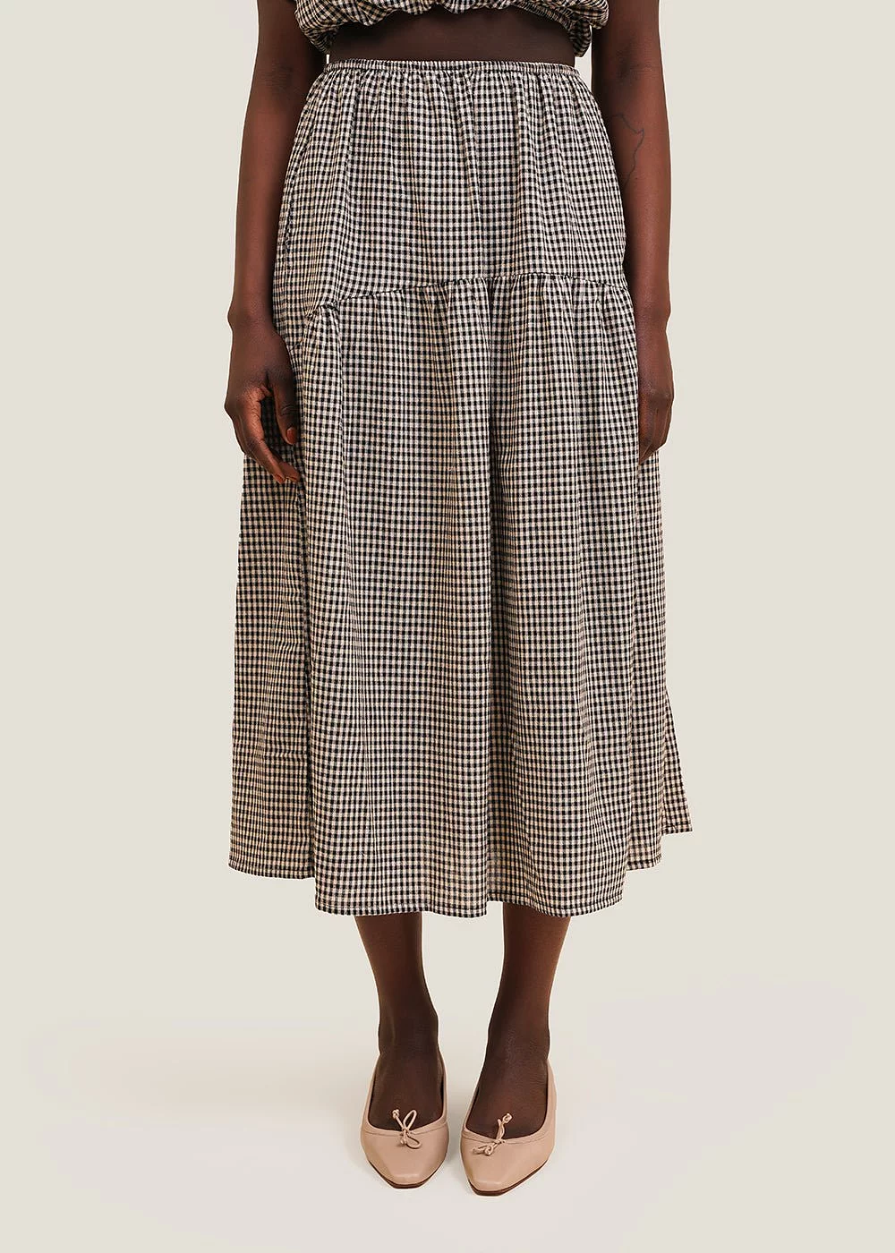 Dani Gingham Field Skirt