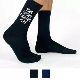 Design Your Own Custom Flat Knit Dress Socks - Extra Large