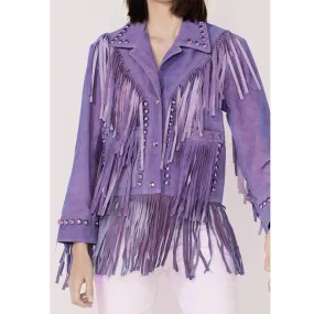 Donna Farizan The Today Show Purple Fringe Jacket