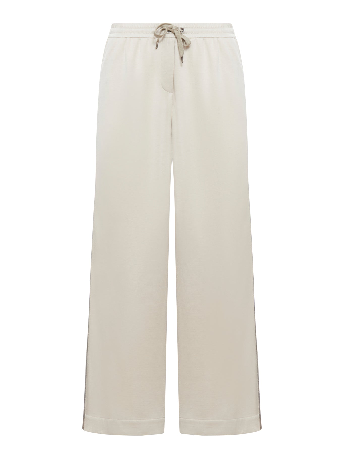 drawstring wide-leg trousers