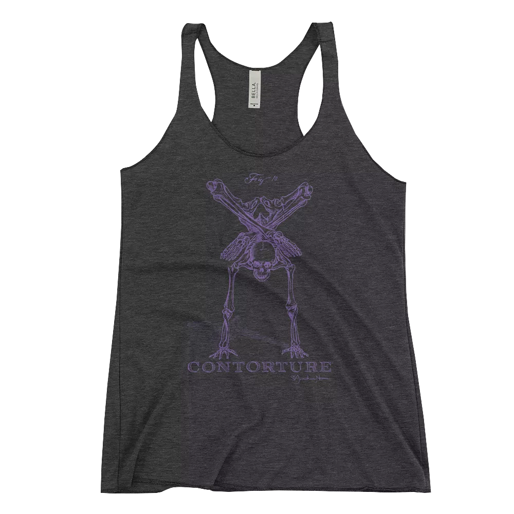 EuroWomen's Racerback Tank: Black Sabbath Purple