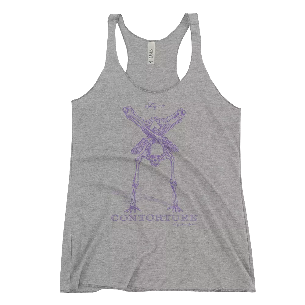 EuroWomen's Racerback Tank: Black Sabbath Purple