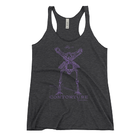 EuroWomen's Racerback Tank: Black Sabbath Purple