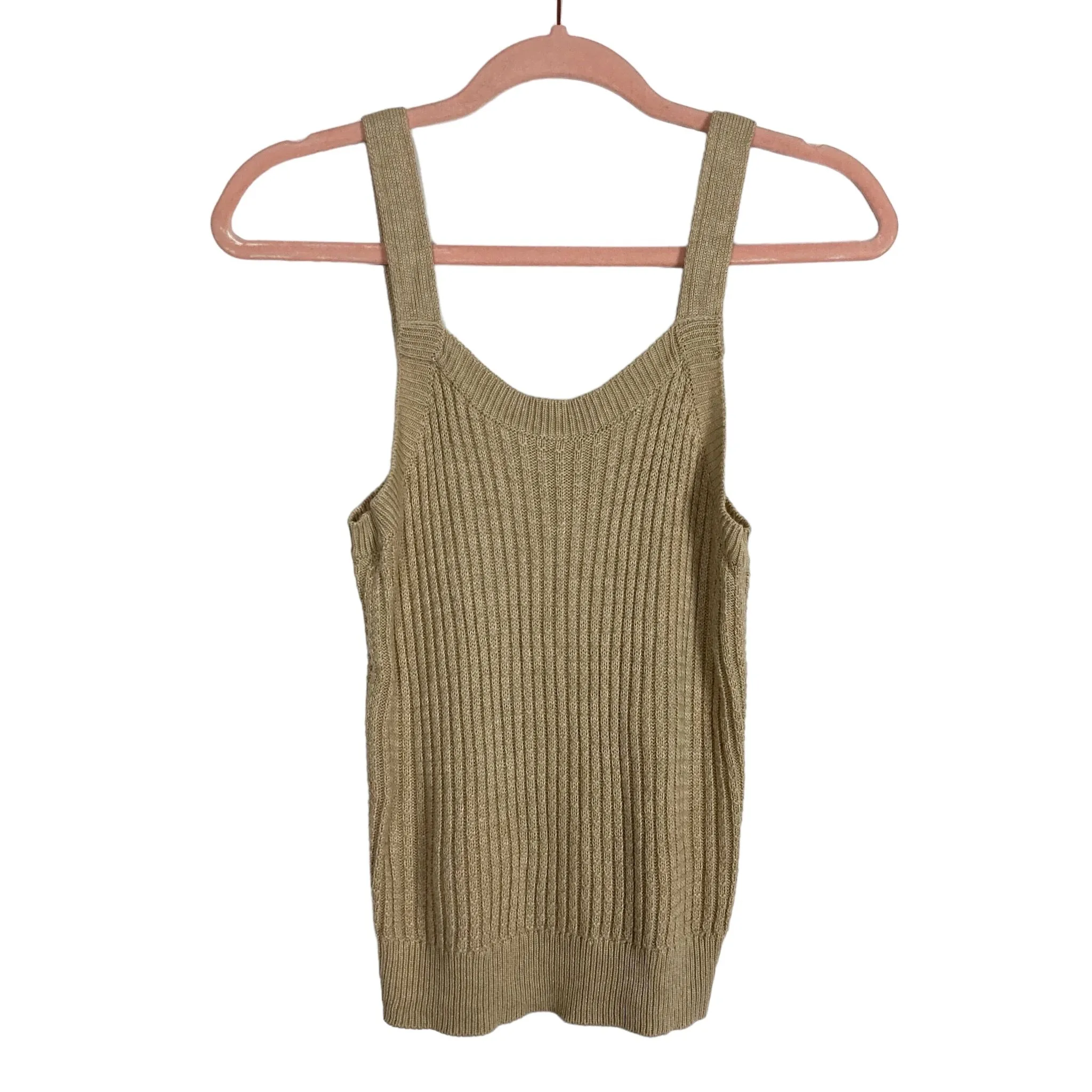 Evereve Tan Knit Tank- Size S