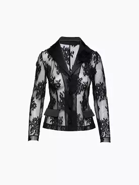 Floral Chantilly Lace Blazer