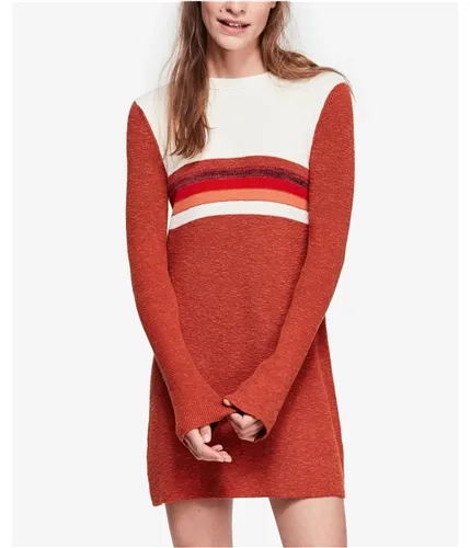 Free People Womens Colorblock Sweater Dress, TW2