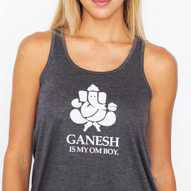 Ganesh is my Om Boy - Women's Flowy Racerback Tank