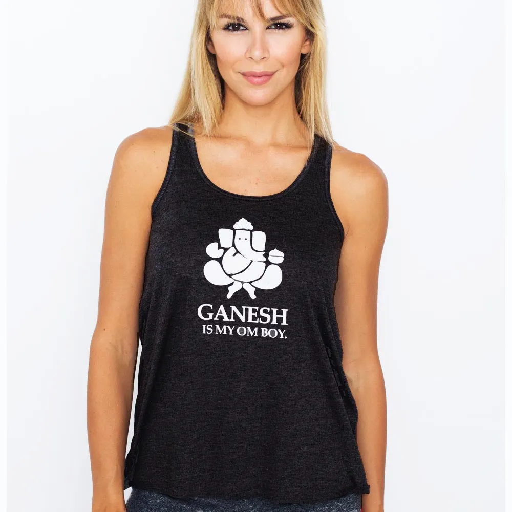 Ganesh is my Om Boy - Women's Flowy Racerback Tank