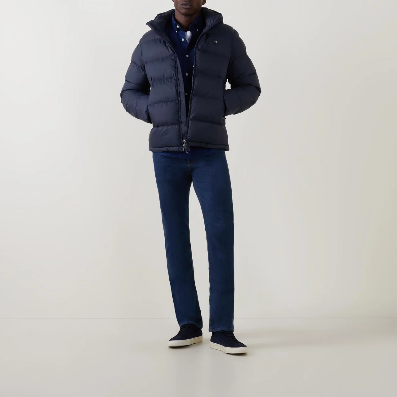 GANT Active Cloud Water-Repellent Padded Jacket - Navy