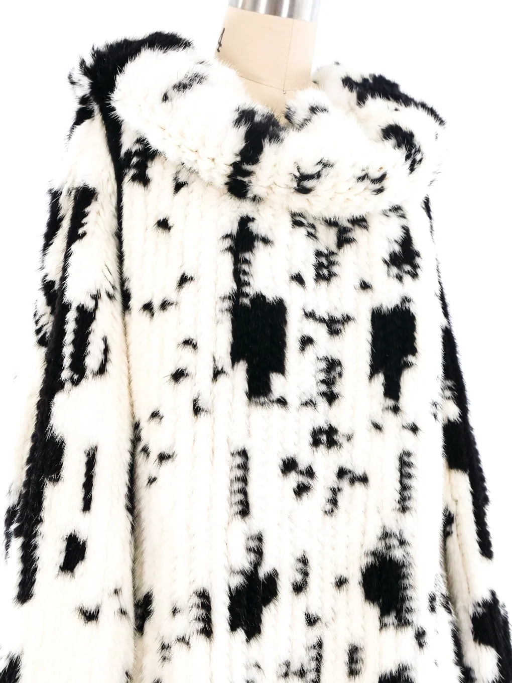 Gianfranco Ferre Cowl Neck Fur Sweater