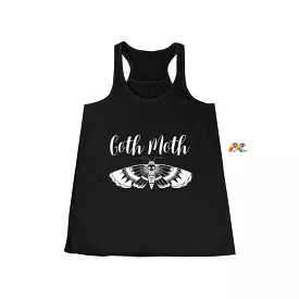 Goth Moth Women's Flowy Racerback Tank, 5 Colors