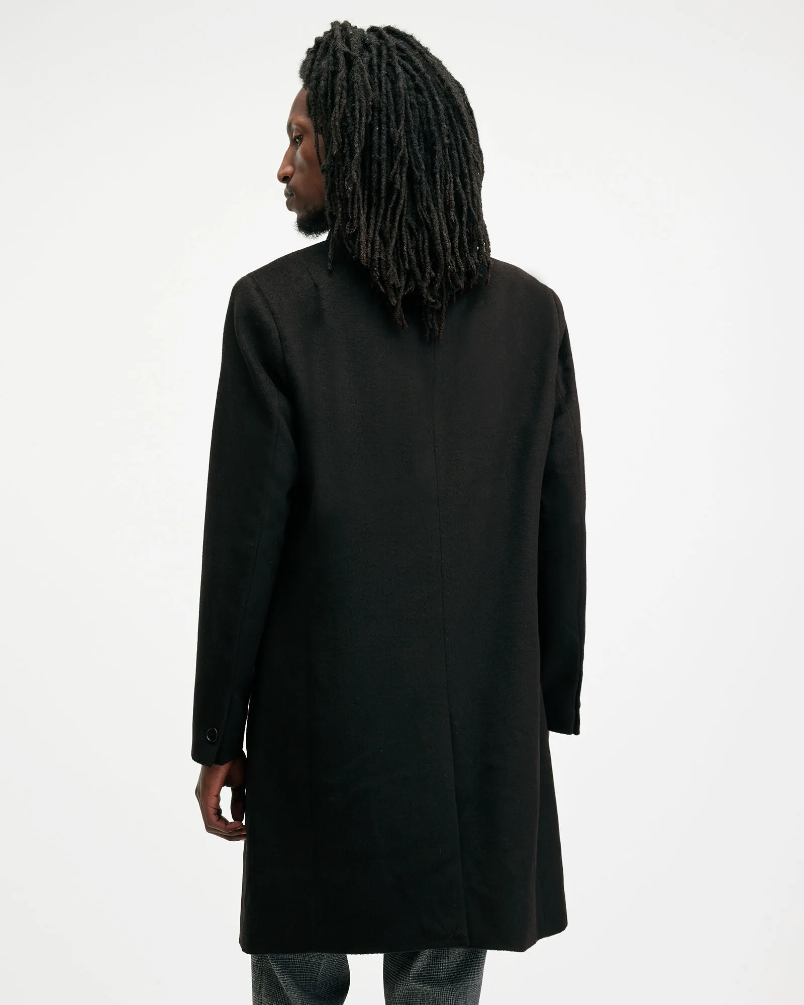 Hal Single Breasted Wool Blend Coat