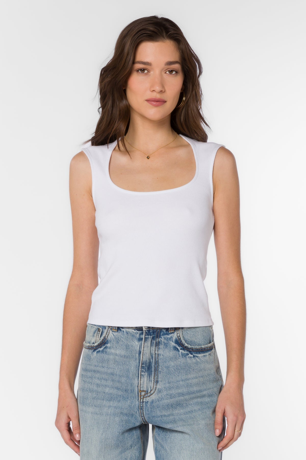 Hayes Knit Ribbed Cap Sleeve Tank