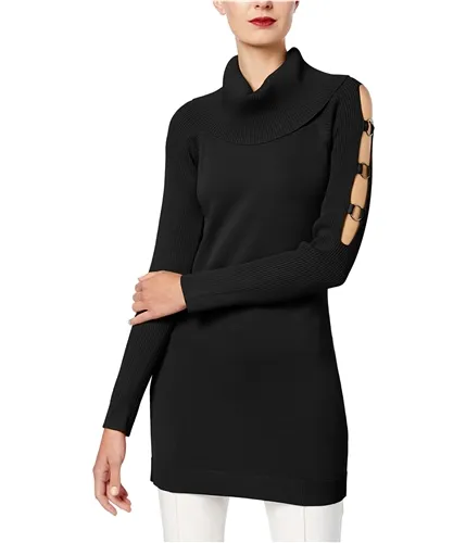 I-N-C Womens Cut Out Tunic Sweater