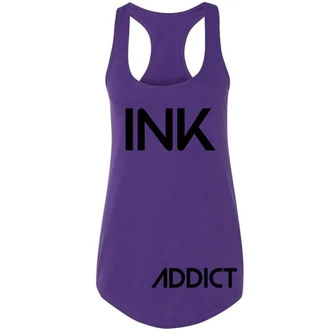 INK Women's Purple Racerback Tank