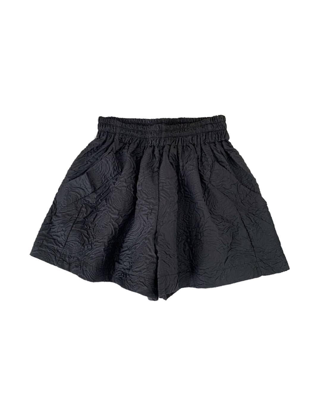 Jacquard Wide Leg Mini Shorts