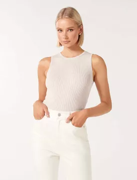 Lee Crew Neck Knit Tank Top