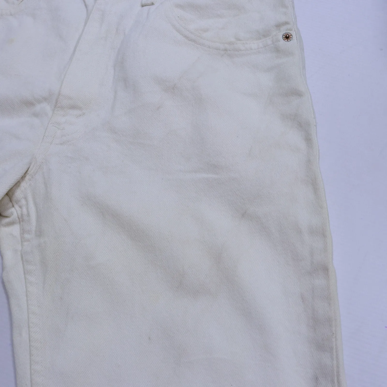 Levi's 616 White Jeans