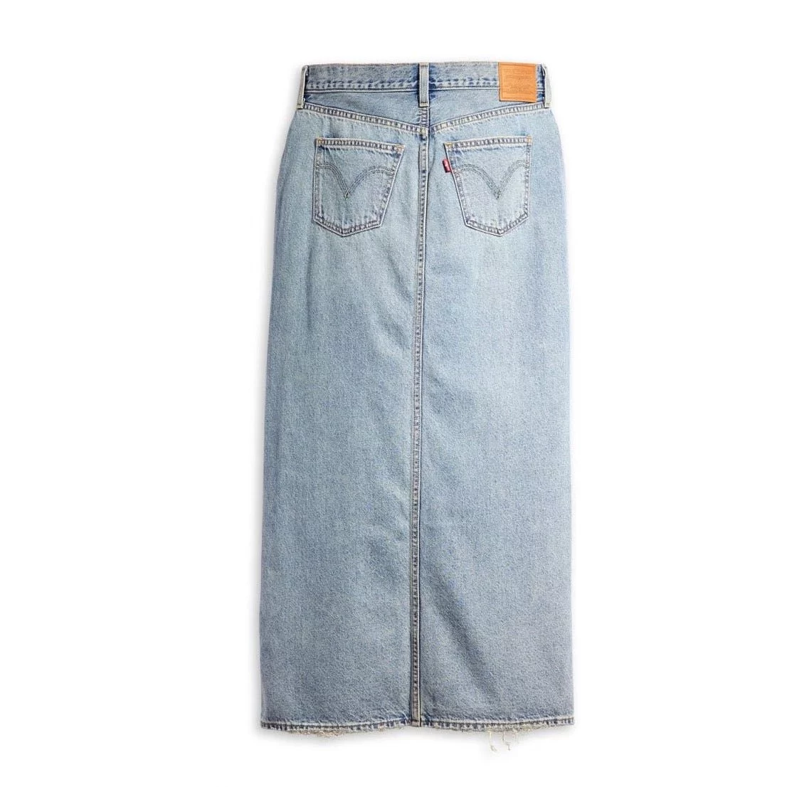 Levi’s ANKLE Column Skirt Please Hold Med Indigo - Worn In