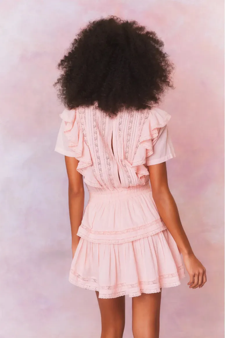 LoveShackFancy - Natasha Dress - Bellerose Pink