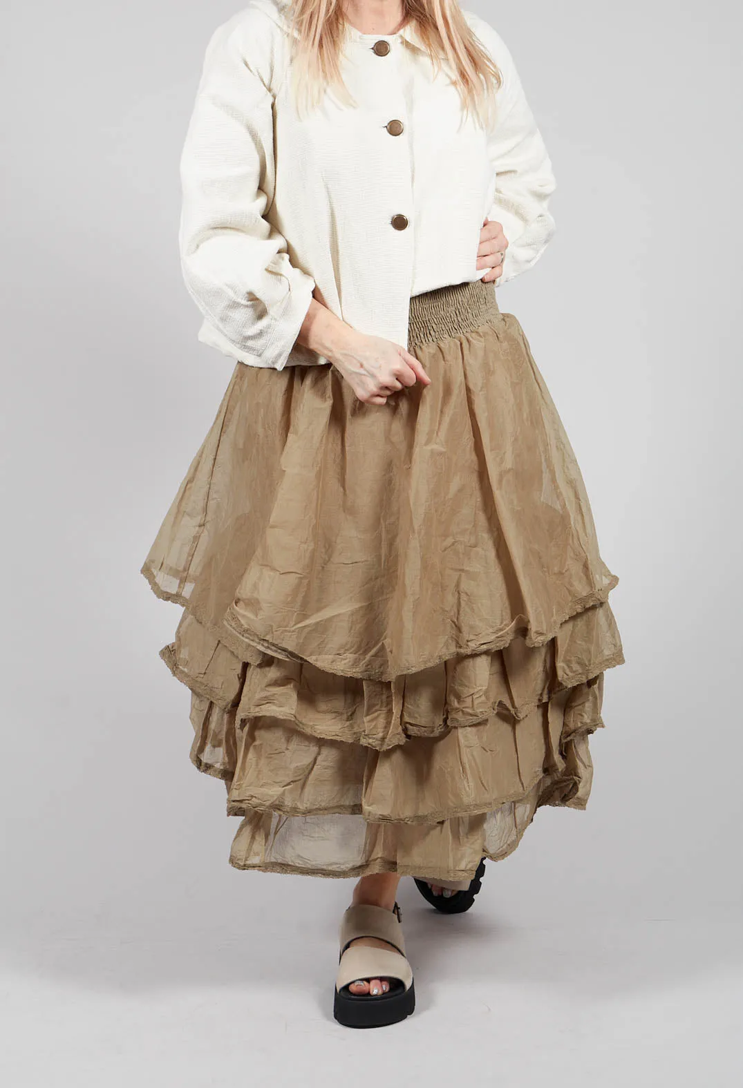 Madeleine Skirt in Almond