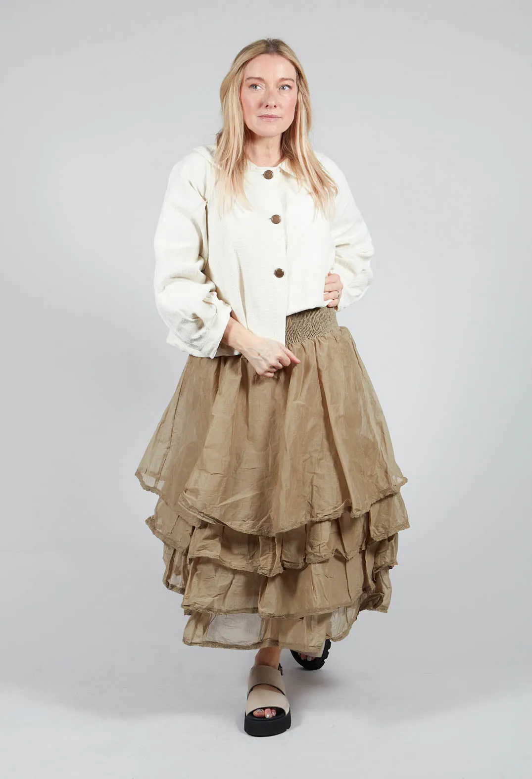 Madeleine Skirt in Almond